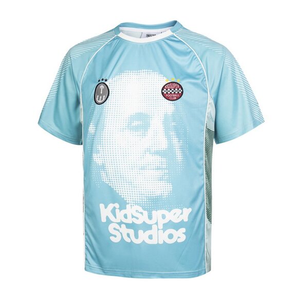 Trapstar  Light Blue Portrait Print Sport T Shirt - Picture 1 of 4